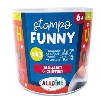 ALADINE - Kinder Stempel Funny Buchstaben & Zahlen