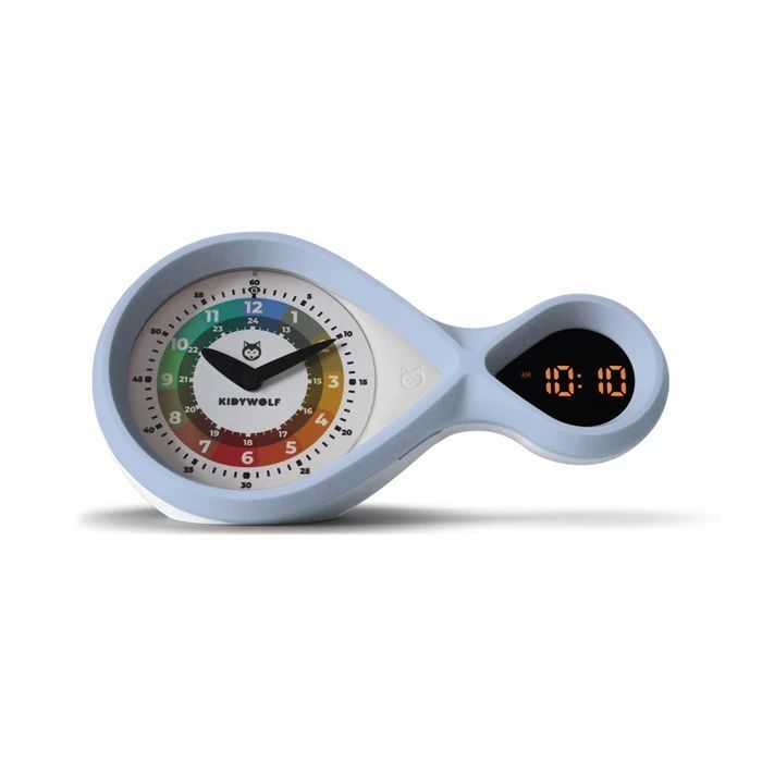 KIDYWOLF - Analoger & digitaler Wecker hellblau main product photo
