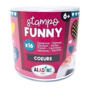 ALADINE - Kinder Stempel Funny Herzen