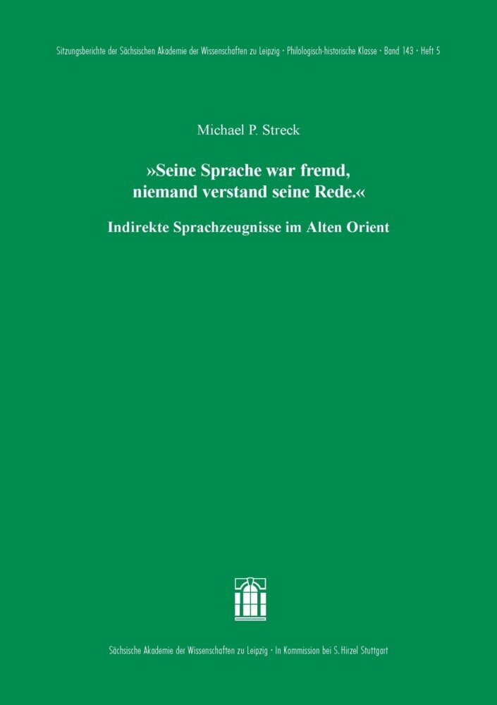 'Seine Sprache war fremd, niemand verstand seine Rede.' main product photo