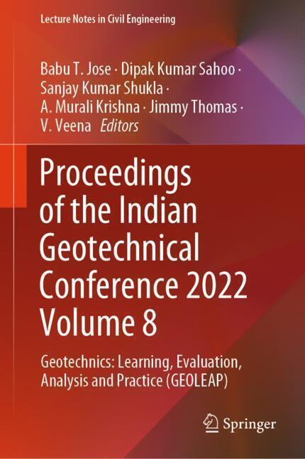Proceedings of the Indian Geotechnical Conference 2022 Volume 8 main product photo