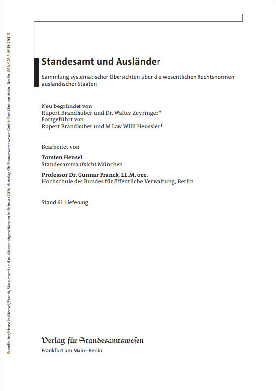 Standesamt und Ausländer main product photo