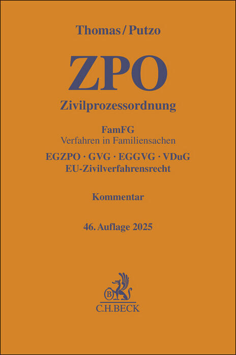 Zivilprozessordnung. ZPO main product photo