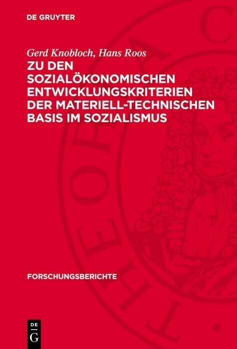 Zu den sozialökonomischen Entwicklungskriterien der materiell-technischen Basis im Sozialismus main product photo