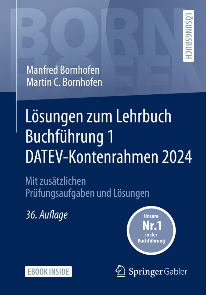 Lösungen zum Lehrbuch Buchführung 1 DATEV-Kontenrahmen 2024 main product photo
