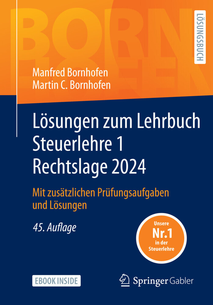 Lösungen zum Lehrbuch Steuerlehre 1 Rechtslage 2024 main product photo