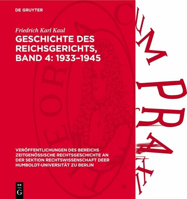 Geschichte des Reichsgerichts, Band 4: 1933-1945 main product photo