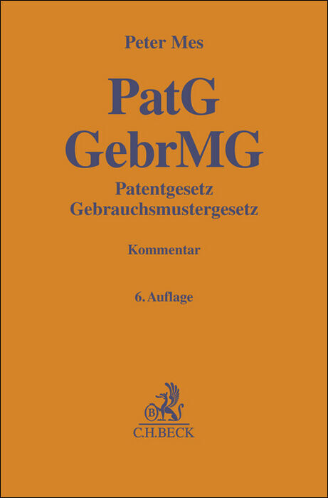 Patentgesetz, Gebrauchsmustergesetz main product photo