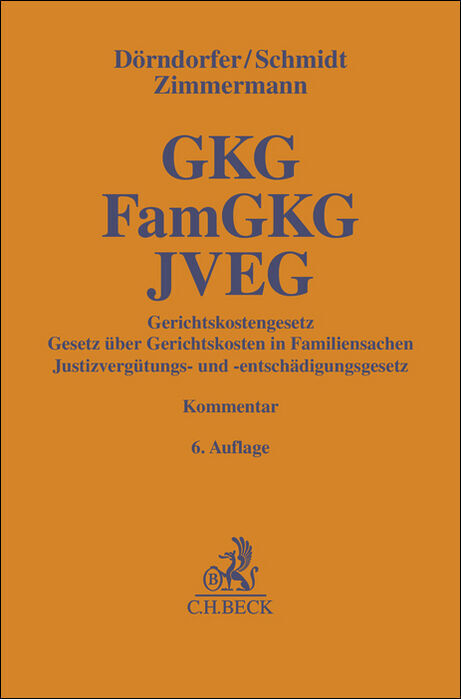 Gerichtskostengesetz, Gesetz über Gerichtskosten in Familiensachen, Justizvergütungs- und -entschädigungsgesetz main product photo