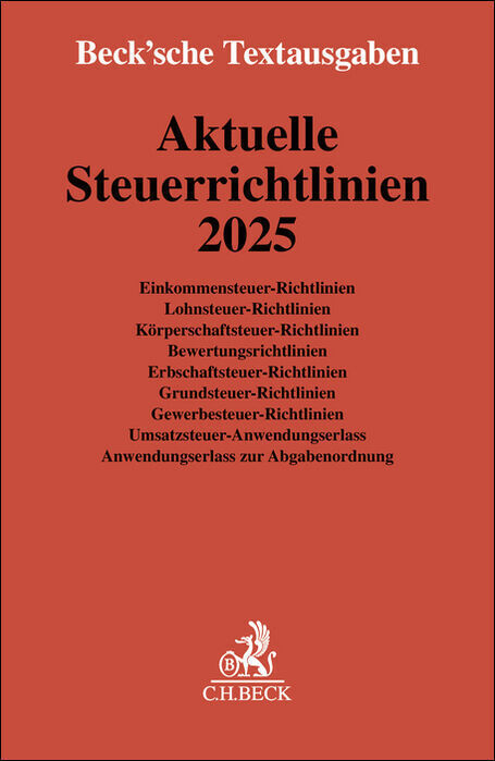 Aktuelle Steuerrichtlinien 2025 main product photo