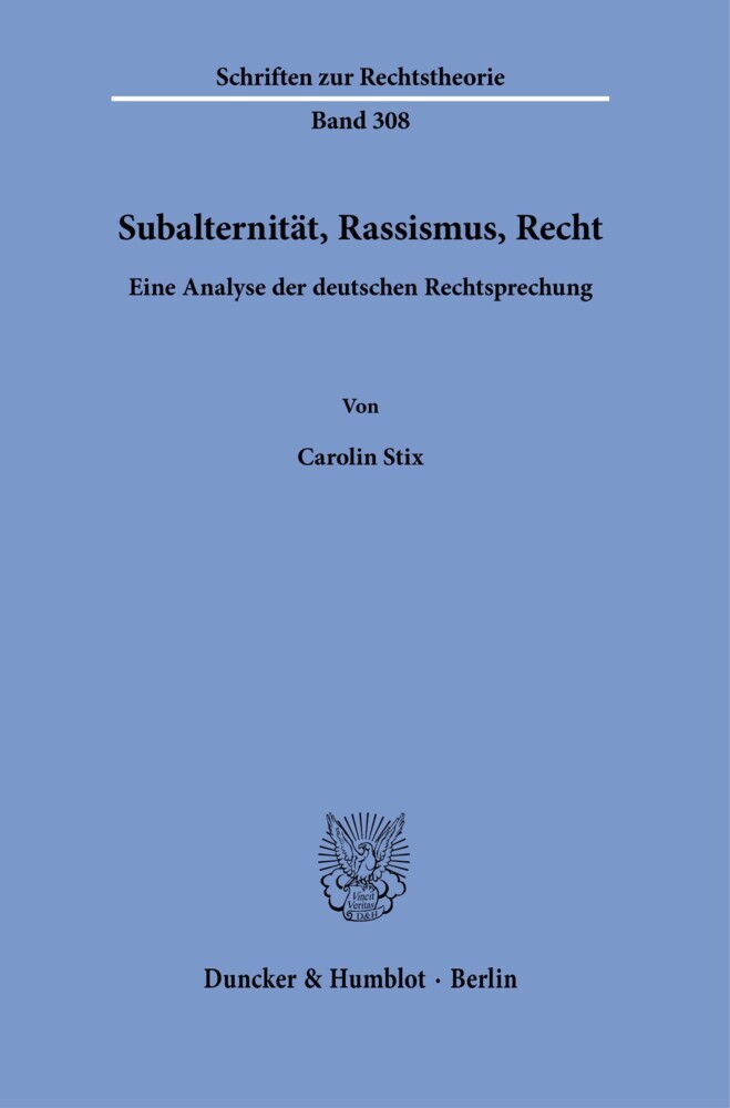 Subalternität, Rassismus, Recht. main product photo