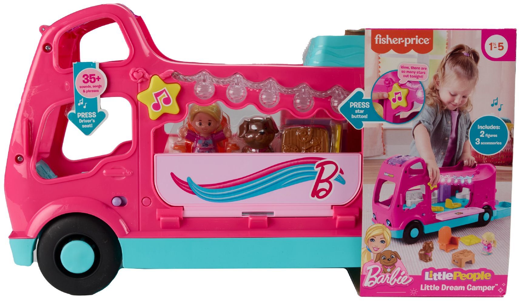 Fisher-Price Little People Barbie Dream Camper main product photo