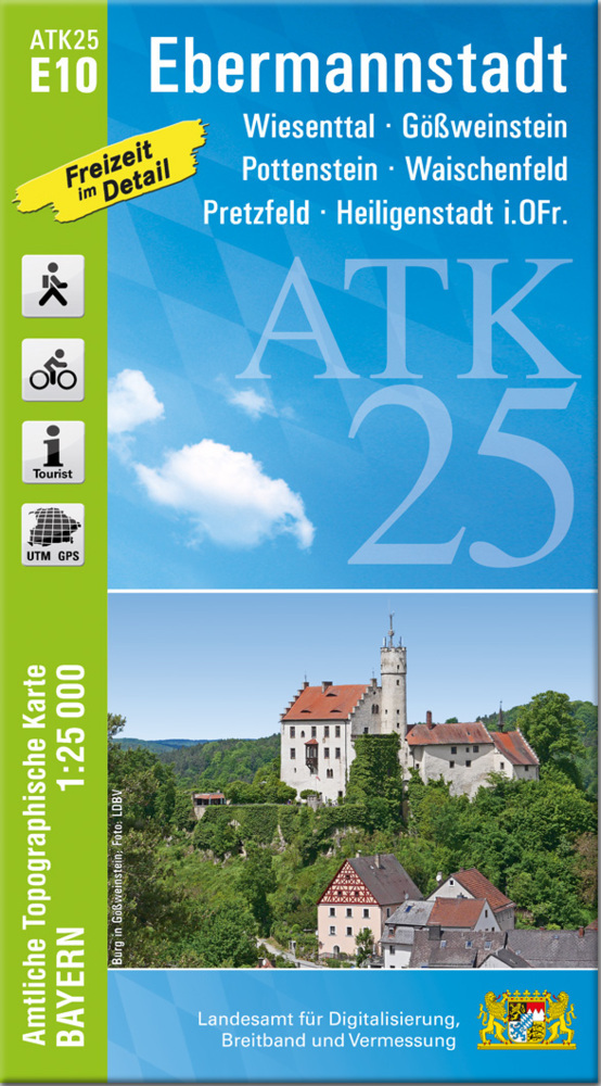 ATK25-E10 Ebermannstadt (Amtliche Topographische Karte 1:25000) main product photo