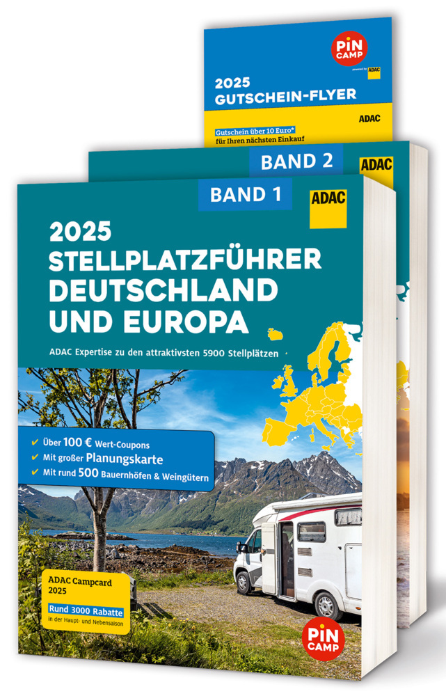 ADAC Stellplatzführer 2025 Deutschland und Europa main product photo
