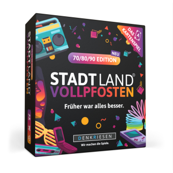 DENKRIESEN - STADT LAND VOLLPFOSTEN® - Das Kartenspiel - 70/80/90 EDITION - "Früher war alles besser."