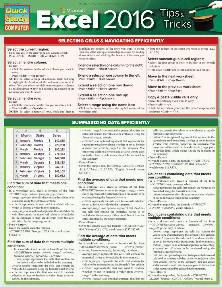 Microsoft Excel 2016 Tips & Tricks main product photo