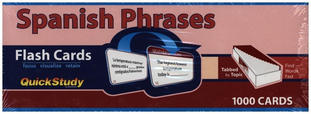 Spanish Phrases Flash Cards (1000 cards) main product photo