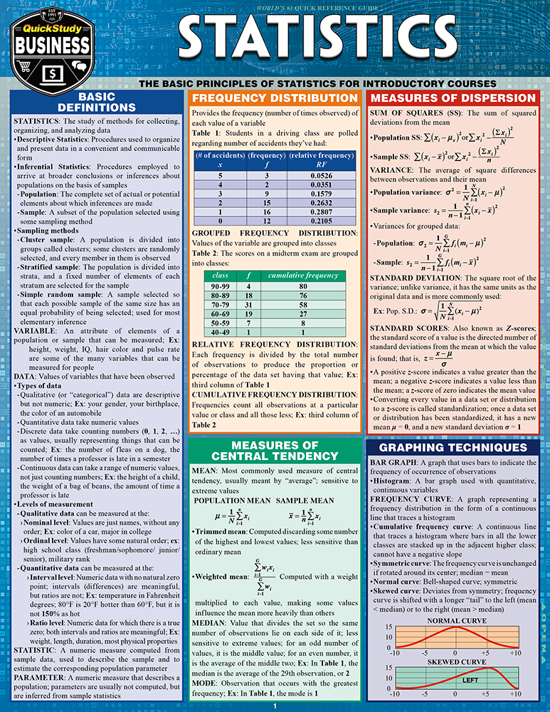 Statistics main product photo
