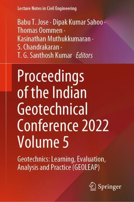 Proceedings of the Indian Geotechnical Conference 2022 Volume 5 main product photo