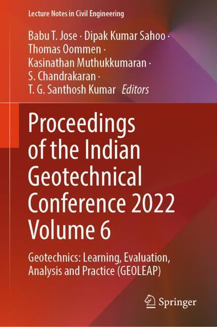 Proceedings of the Indian Geotechnical Conference 2022 Volume 6 main product photo