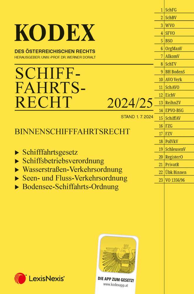 KODEX Schifffahrtsrecht 2024 - inkl. App main product photo