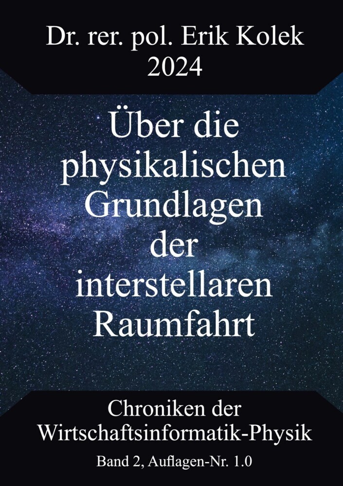 Über die physikalischen Grundlagen der interstellaren Raumfahrt main product photo