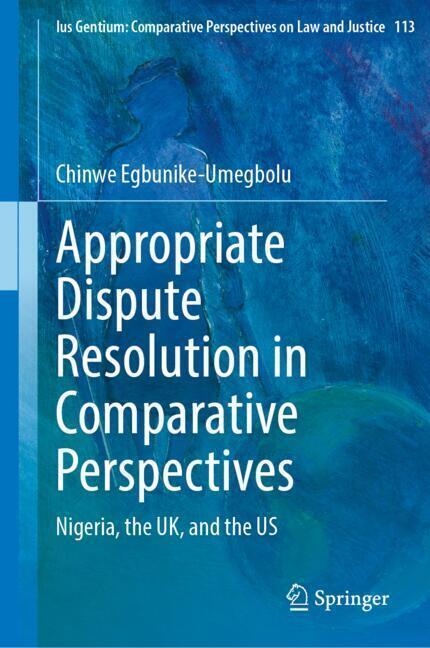 Appropriate Dispute Resolution in Comparative Perspectives main product photo