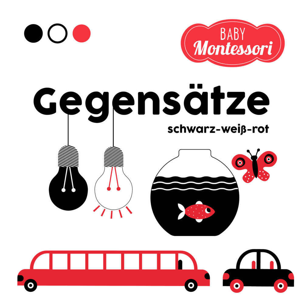 Gegensätze schwarz-weiß-rot (Baby Montessori) main product photo