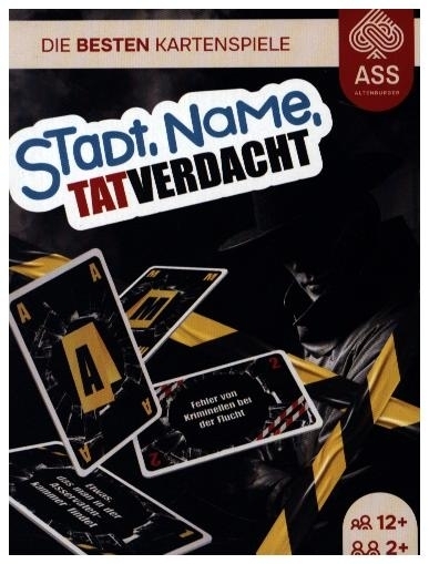 Stadt, Name, Tatverdacht - Crime Spiel für 2-4 Spieler, ab 7 Jahre (Krimispiel) main product photo