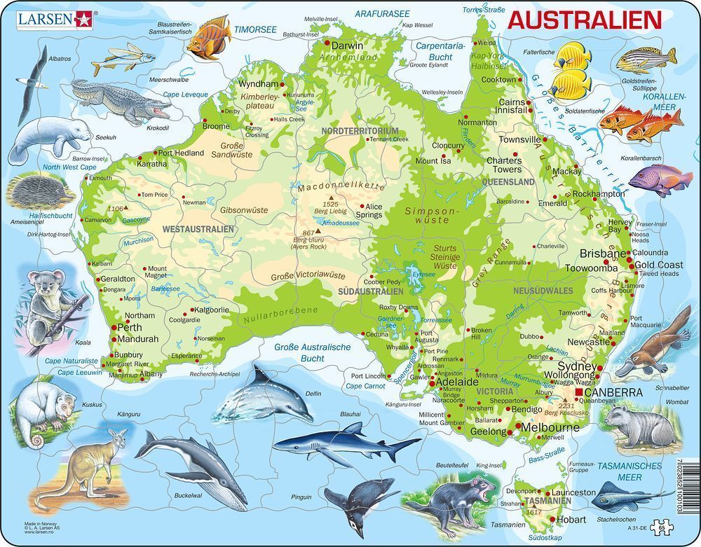 Puzzle - Australien (physisch) main product photo