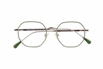 Lesebrille YOKO, grün-gold, +1.50 dpt mit Etui