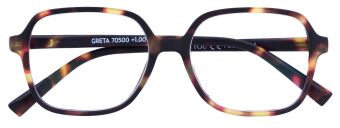 Lesebrille GRETA, havanna, +2.50 dpt mit Etui