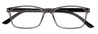 Lesebrille LUCA, grau-schwarz, +1.00 dpt