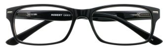 Lesebrille ROBERT, schwarz, +2.50 dpt mit Etui