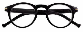 Lesebrille FRANKIE, schwarz, +2.50 dpt mit Etui