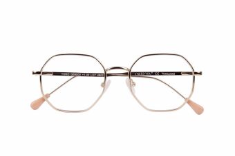 Lesebrille YOKO, gold, +2.50 dpt mit Etui