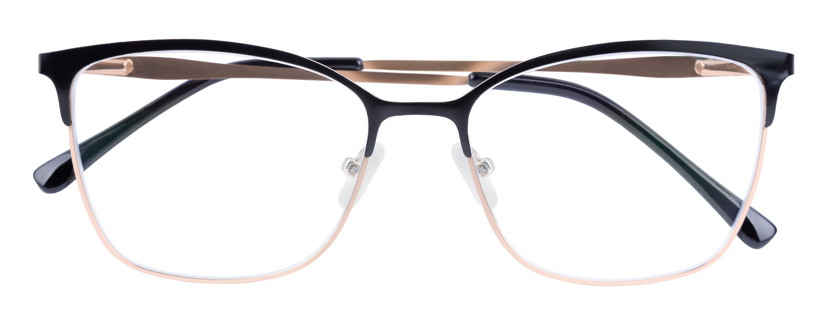 Lesebrille MIA, schwarz-gold, +2.00 dpt mit Etui main product photo