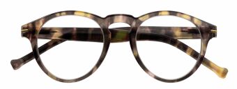 Lesebrille FRANKIE, havanna hell, +3.00 dpt mit Etui