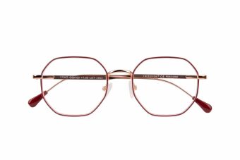 Lesebrille YOKO, rot-kupfer, +1.50 dpt mit Etui