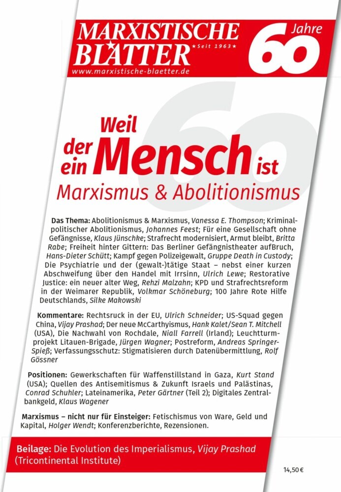 Weil der Mensch ein Mensch ist - Marxismus & Abolitionismus main product photo