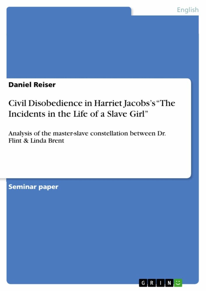 Civil Disobedience in Harriet Jacobs's 'The Incidents in the Life of a Slave Girl' main product photo