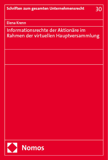 Informationsrechte der Aktionäre im Rahmen der virtuellen Hauptversammlung main product photo