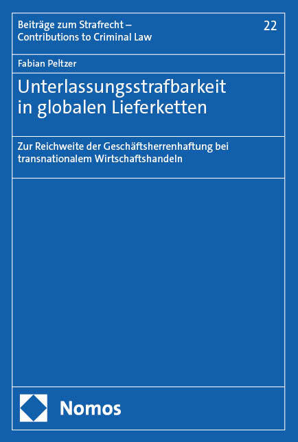 Unterlassungsstrafbarkeit in globalen Lieferketten main product photo
