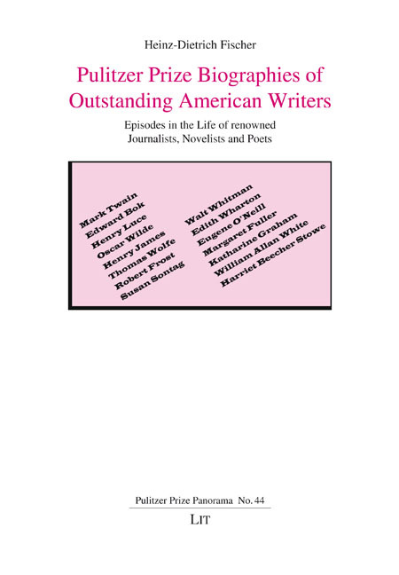 Pulitzer Prize Biographies of Outstanding American Writers main product photo