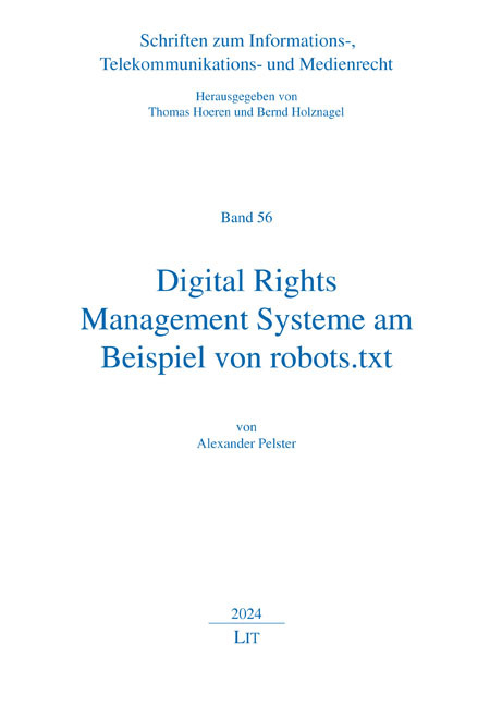 Digital Rights Management Systeme am Beispiel von robots.txt main product photo