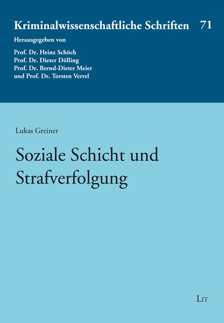 Soziale Schicht und Strafverfolgung main product photo