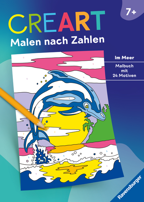 CreArt Malen nach Zahlen ab 7: Im Meer main product photo