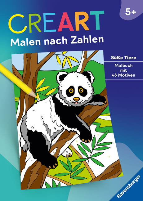 CreArt Malen nach Zahlen ab 5: Süße Tiere main product photo