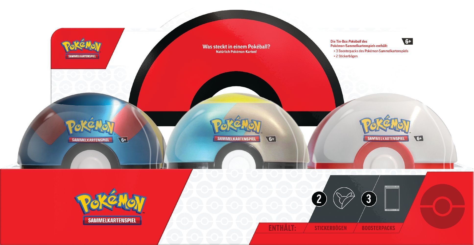 Pokémon (Sammelkartenspiel), PKM Pokeball Tin Herbst 2024 DE main product photo