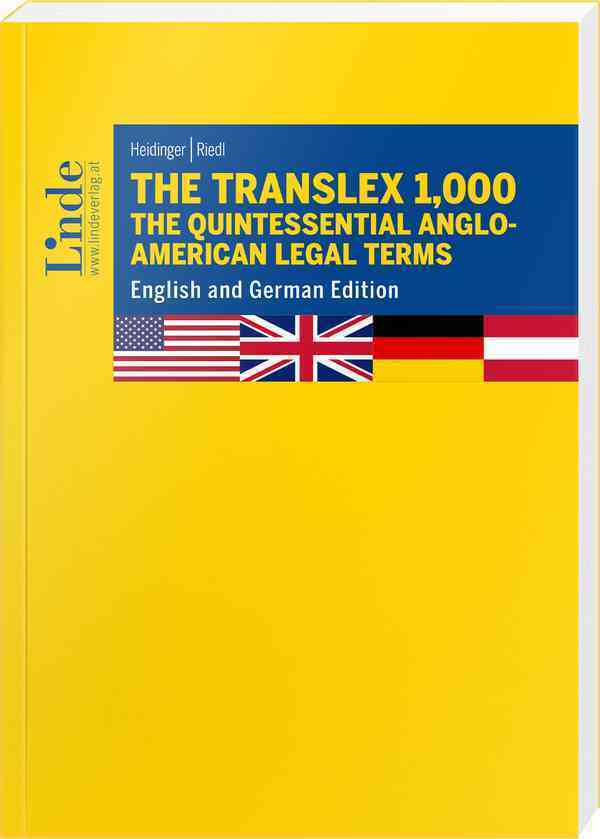 The Translex 1,000 - The Quintessential Anglo-American Legal Terms main product photo